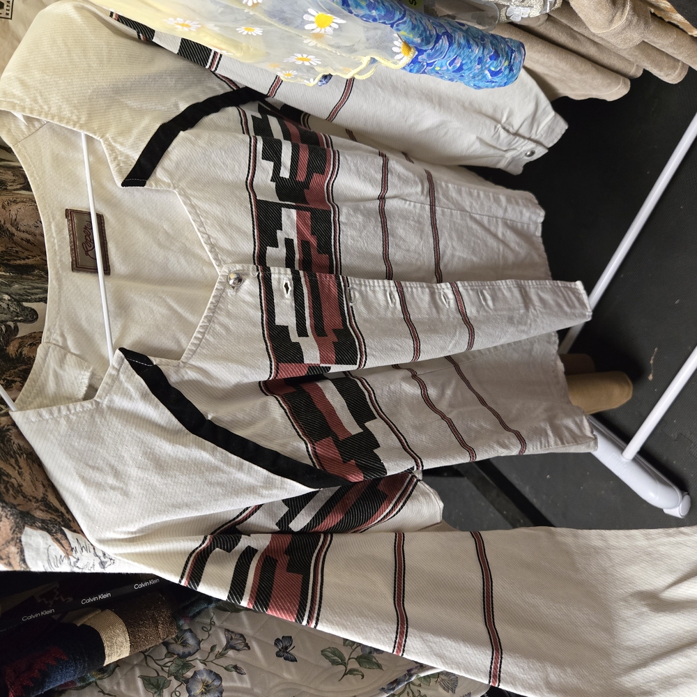 Vintage Roper Off-White Shirt - Picture 2 of 5